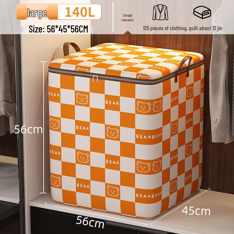 Super Thick Foldable Quilt Storage Bag - Large, Dustproof Organizer for Clothes & Moving