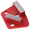 3PCS Trapezoid Diamond Floor Grinding Pad Disc #30 Grit Metal Bond Scraper