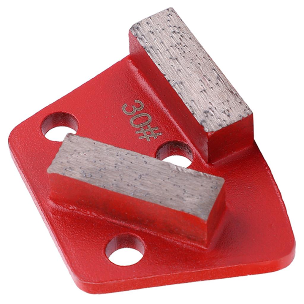 3PCS Trapezoid Diamond Floor Grinding Pad Disc #30 Grit Metal Bond Scraper
