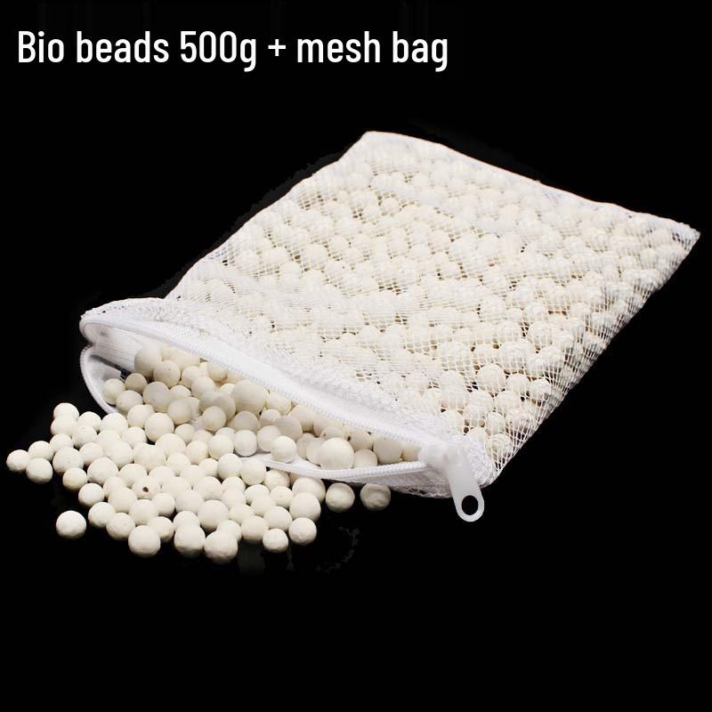Aquarium Filter Media: Ceramic Rings, Activated Carbon, Volcanic Rock, Bacteria House - Ten-in-One Purifying Filtration Material with Free Bag