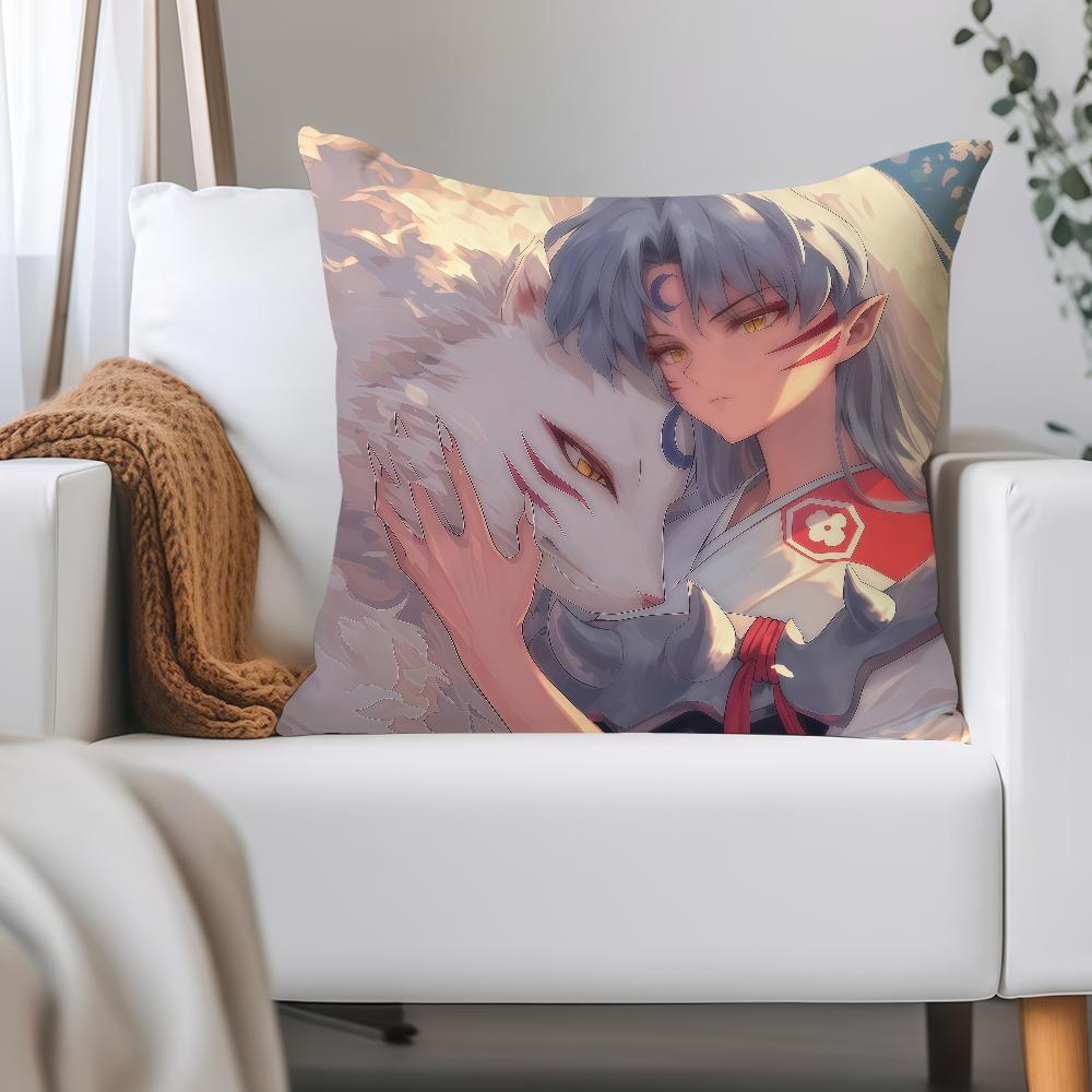 Classic Anime I-Inuyasha Sesshomaru Pillow Case Applicable Space For Guest Rooms Interiors Cars Office House Decoration