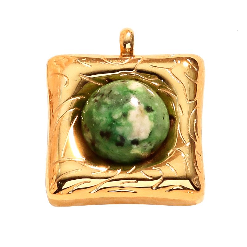 Multicolor Natural Tiger Eye Stone 18k Gold-Plated Necklace & Earrings Accessories