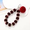 Instagram Hair Ball Phone Hanger Phone Case Colorful Beaded Plush