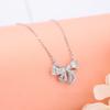 Sweet Bow Necklace for Women Exquisite Light Luxury Collar Chain with Small Design Sense Neckwear