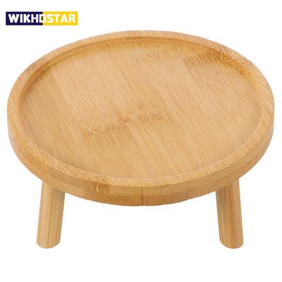 Blumentopfständer aus Holz, Blumentopf, hoher Ständer für den Schreibtisch, rustikaler Stil, Vase, Bonsai-Topf, Schaukastenständer