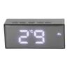 Digital Clock Energy Saving Backlight LED Mirror Digital Display Electronic Alarm Clock for Dormitory Home Bedroom White