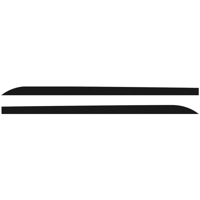 

Side Skirt Sill Stripe Body Stickers Black/Carbon Fiber Car Decals For Mitsubishi Lancer ASX Outlander Pajero Carisma L200 EVO
