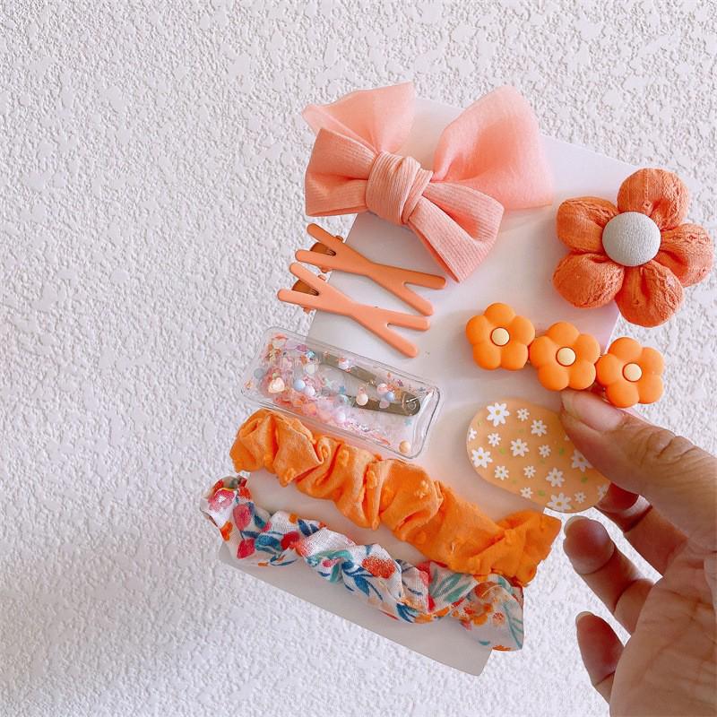 Autumn & Winter Plush Bear Hair Accessories: Cute Milk Coffee Wool Flower Butterfly Hairpin for Children