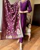 Women Bollywood Party Wear Kurta Pant Dupatta Set Indian Designer Top Tunic Kurti