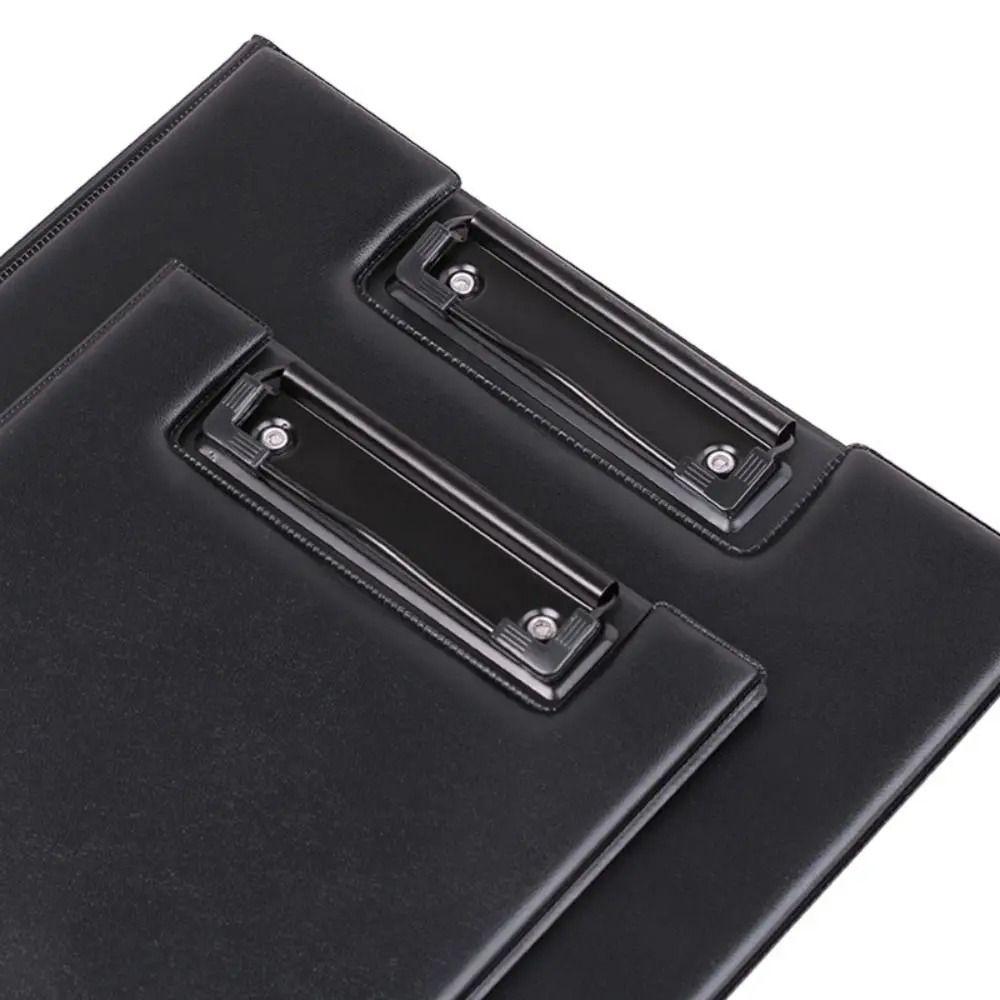 1Pcs Foldable A4 A5 Clipboard Black Writing Pad Durable Conference File Folder  Office Supply