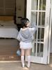 Girls' Hooded Bowknot Sweatshirt & Lace Trim Skirt Set - Spring/Autumn 2026 Collection