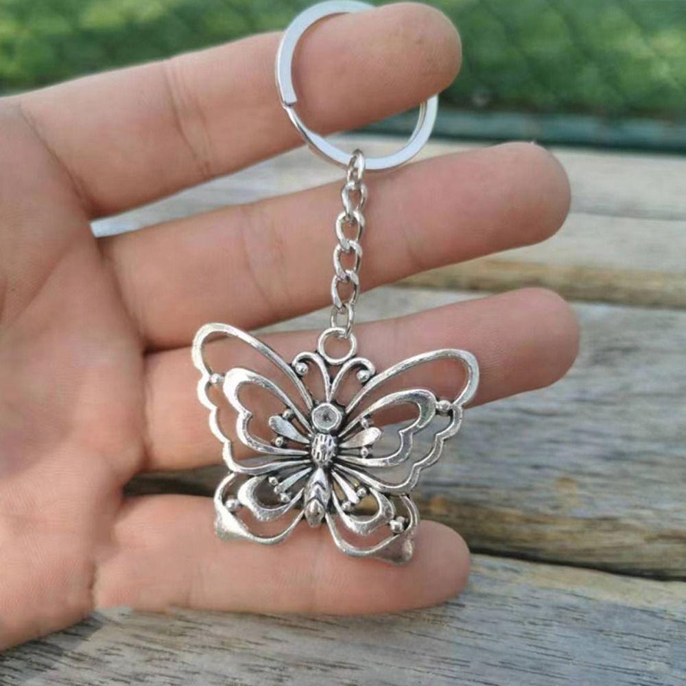 Metal Spider Keychain Araneid Metal Butterfly Key Chains Araneid Animal Key Ring  Car Key Holder