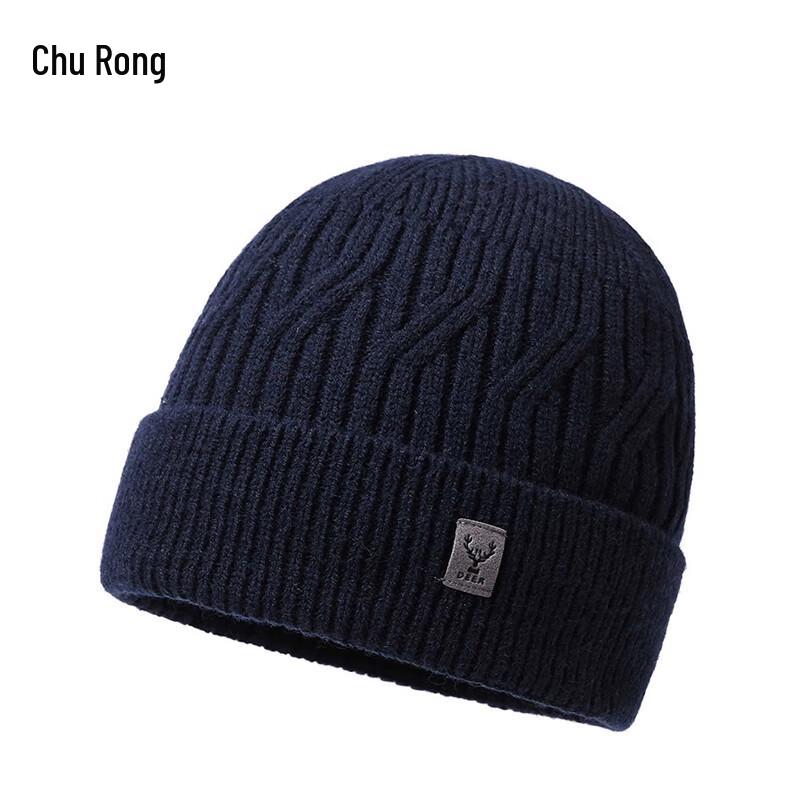 

Мужская зимняя теплая шапка-бини с флисовой подкладкой Churong