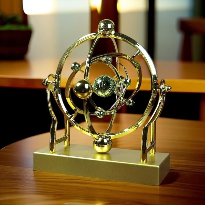 Administrator Desk Calm Rest Steel Sphere Motion Sculpture For Concentration Creativity Gift