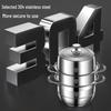Large Capacity 304 Stainless Steel Steamer Pot with Thickened Multi-Layer Steaming Baskets for Household Use