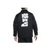 Nike Solid Logo Print Polo Jacket Men Jackets Black DQ4192-010