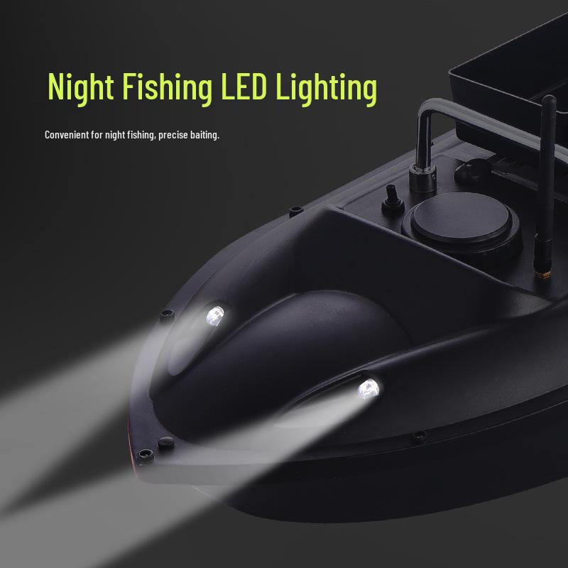 500m Wireless RC Double Bin Bait Drop Boat with Intelligent Remote Hook Release
