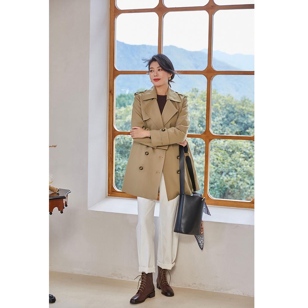 Shenghong waterproof trench coat down jacket removable duck down liner one dress two wear short coat female 13579