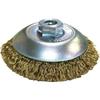 Takashima Sangyo Bevel Wire Brush for Power Tools 85mm M10 Brass 0.15mm BMB-085 for Rust and Paint Removal