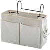 Scandinavian Bedside Hanging Basket Canvas Linen Storage Pouch Wall Organizer for Dorm College Student Bedroom Essentials