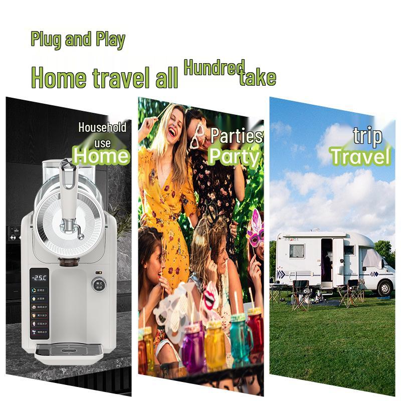 Automatic Snow Melter Ice Cream & Slush Maker for Summer Drinks with Self-Cleaning