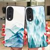 Ink Landscape Painting For Honor X6 X9c X9 X6b X8a X8 X9b X5b Plus X8b X5 Plus X30 X9c Smart X5b X9a X30 X50i Glass Phone Case