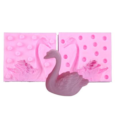 Forma z żywicy silikonowej DIY Formy odlewnicze w kształcie łabędzia DIY Craft Forma 3D do tworzenia rękodzieła artystycznego Ręcznie robione zabawki dla dzieci
