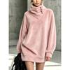 MGHR Felpa da donna casual con stampa a tinta unita Autunno Inverno Manica Lunga