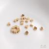 14K Gold-Filled Heart-Shaped Spacer Beads, Color-Preserving, Perfect for DIY Jewelry and Charms
