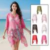 Breathable Thin Large Scarf with Buckle Seaside Vacation Cloak Sunscreen Butterfly Shawl  Gift