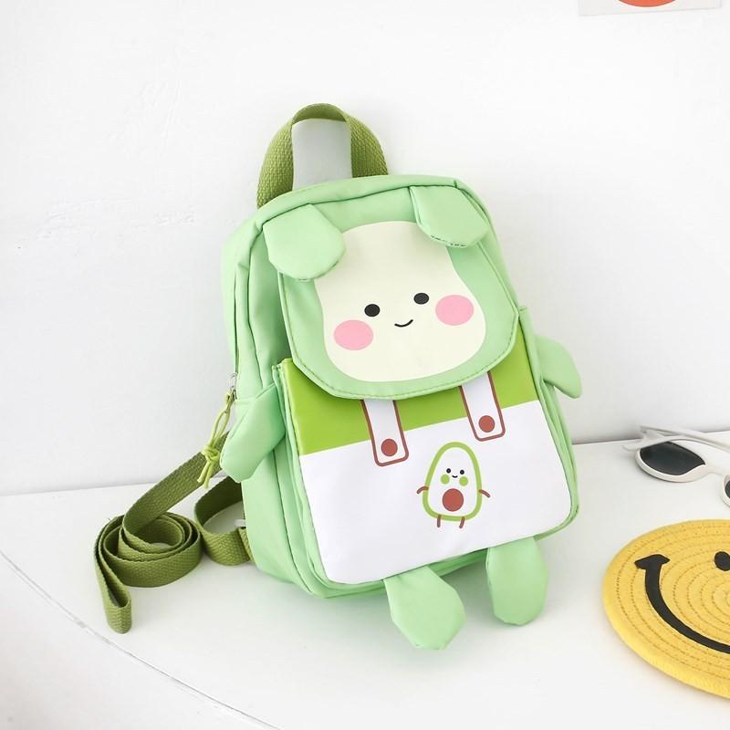 Fun And Playful Childrens Backpack With Colorful Cartoon Print Perfect For Preschool Kids зелёный