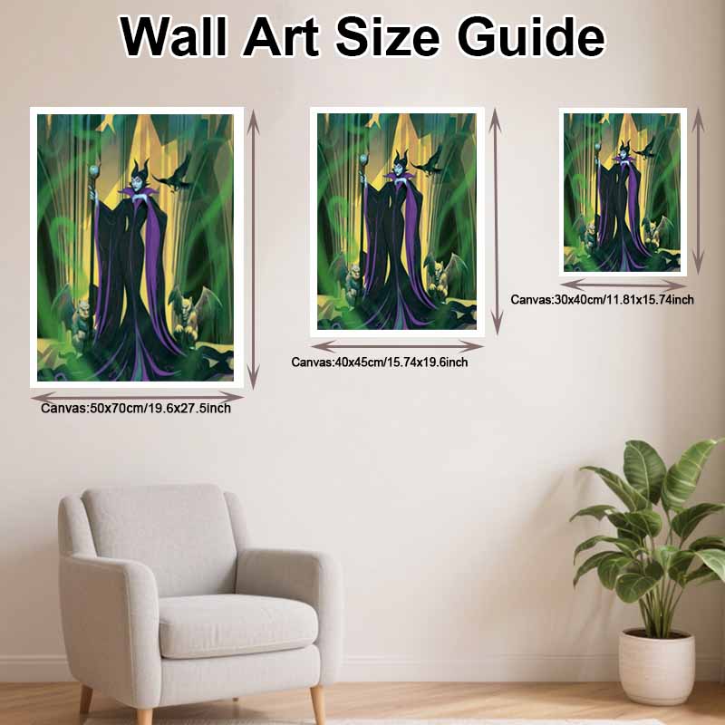 Disney Diamond Painting Kit Maleficent Diamond Hand Embroidery 5D DIY Diamond Art Home Decor Creative Handicrafts Stunning Wall Art Decor