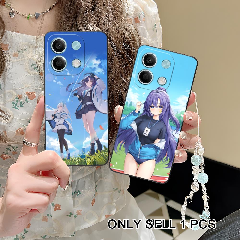 Blue Archive Yuuka Matte TPU Mobile Phone Case for POCO F8 F7 F6 F5 F4 F3 F2 Pro GT C75 C71 C65 C61 C40 Pro Ultra Colorful Cover