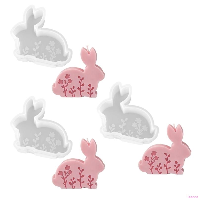 Geprägte Hasenfigur Silikonformen Mehrzweck-Silikonkerzenformen für handgefertigte Kerzen Seifen Basteln Harzguss
