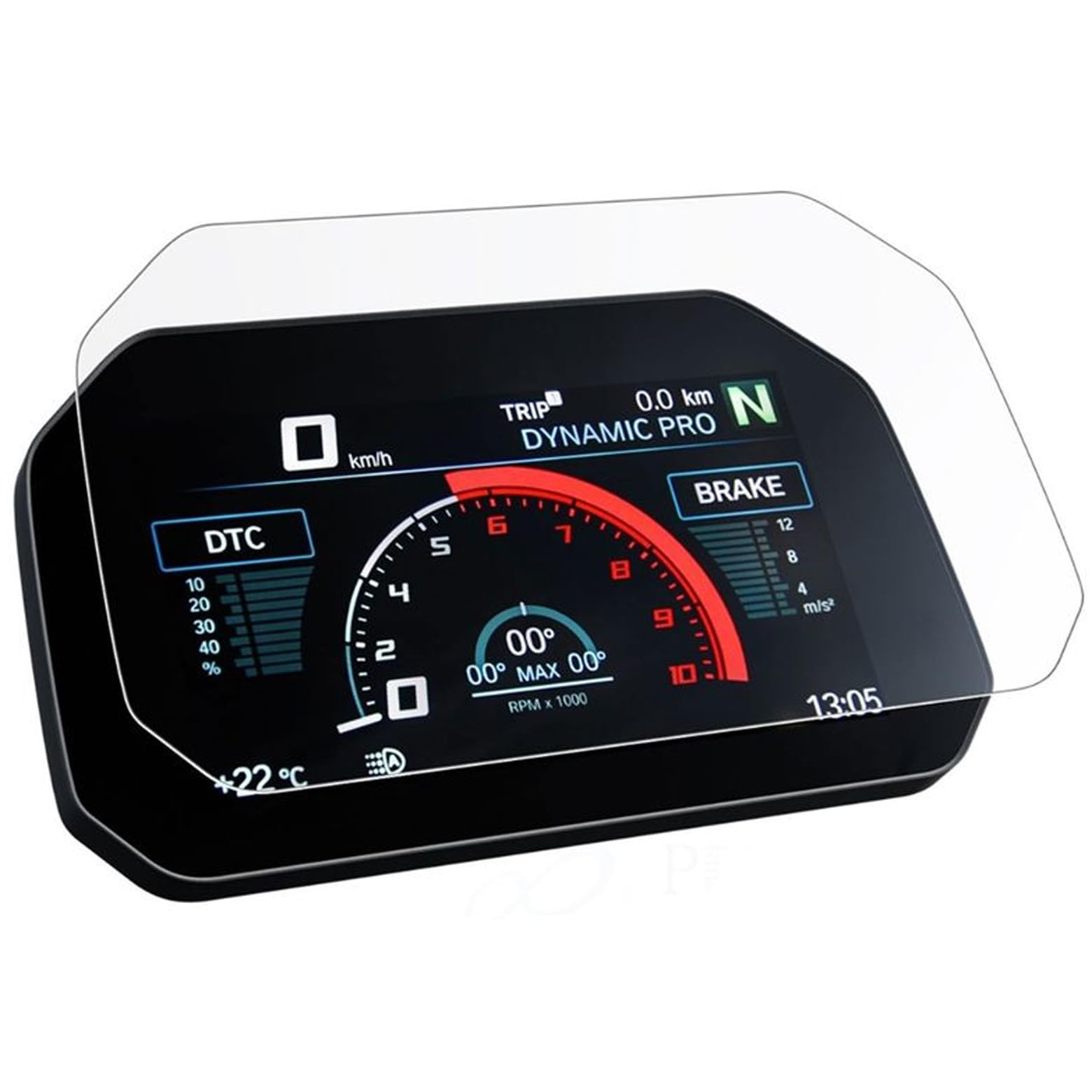 

Motorcycle Gauge Protection Film, Set of 2, Compatible with M1000R (23-), M1000XR (24-), and M1000RR (21-)