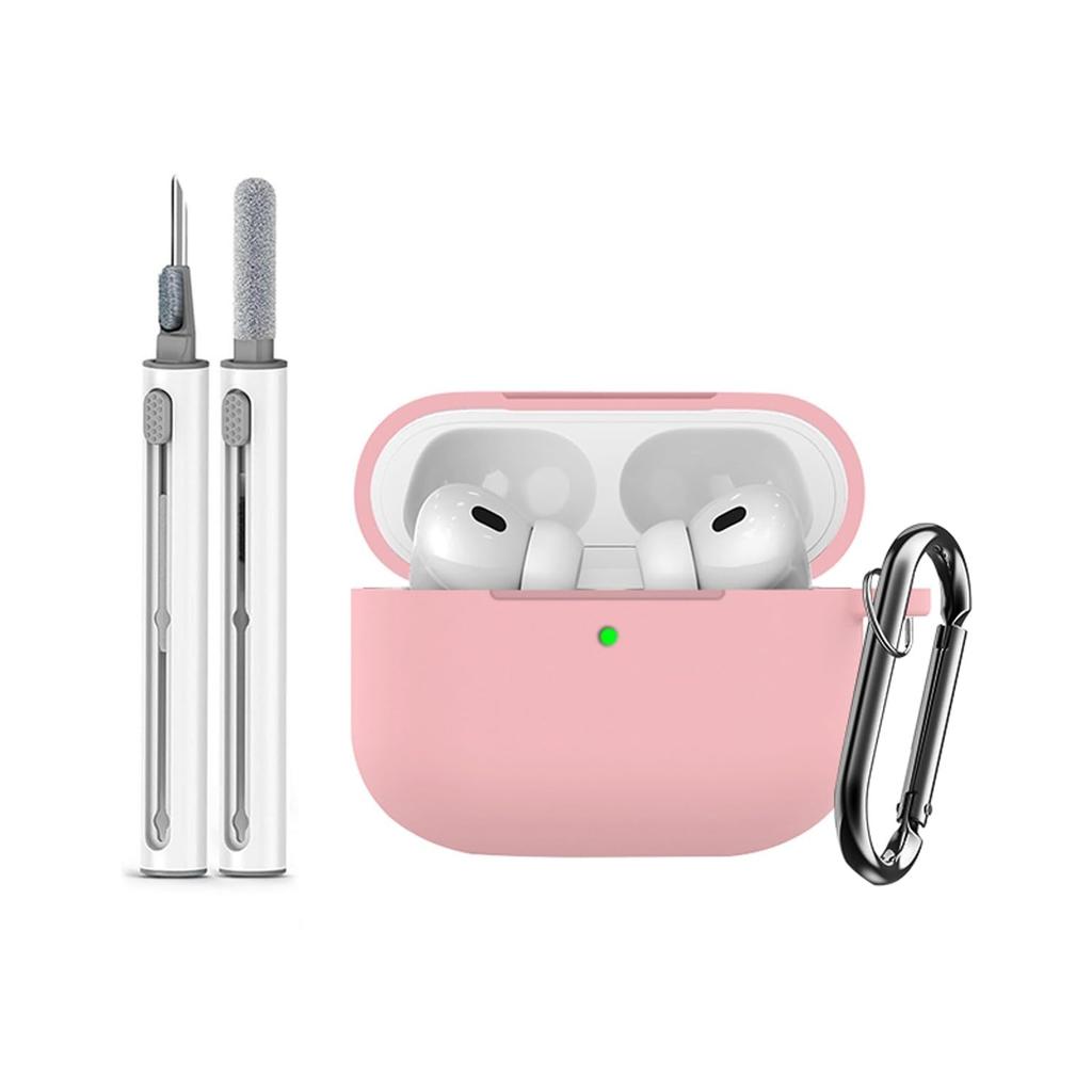 Silicone Protective Case for Airpods Pro 3 Gen (2025) Earphone Accessory For Airpods Pro 3 Generation with Cleaning Kit/Keychain