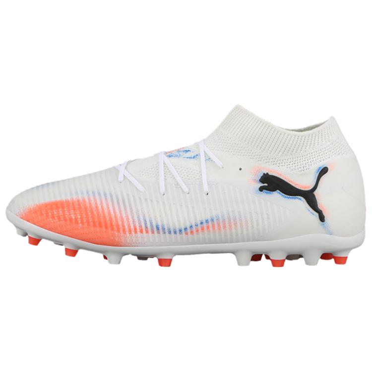 Puma Future 8 Comfortable Versatile Soccer Shoes Unisex Soccer Shoes White Red 10859001