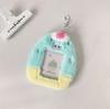 Kawaii Plush Penguin Po Card Holder Macaron Clashing Color K-Pop Idol Po Card Protector Fits 3inch Pos for Girls