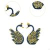 2 Pieces Swan Statues Decorative Figurines Animal Sculptures Tabletop Ornaments for Shelf Cabinet
