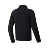 Fila Ski Series Fleece Lined Classic Comfortable Versatile Sports Leisure Knit Long Sleeve T-Shirt Men Tops Deep-Black A11M546201FBK