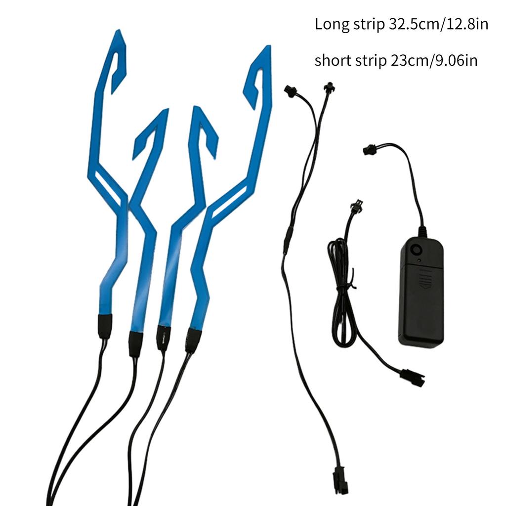Motorradhelm-Licht-Set, Helm-Fahrrad-LED-Aufkleber-Licht Nachtfahrsignal-Helmlicht für Motorrad-Fahrrad
