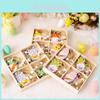 Charming Easter Decor Four-grid Wooden Box Gnome Hanging Ornaments For Festive Style