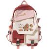 Kawaii Capybara Mochila, Girls Kids Back To School Book Bags, Women Patchwork Bagpack, Teenagers Schoolbags Student Backpack