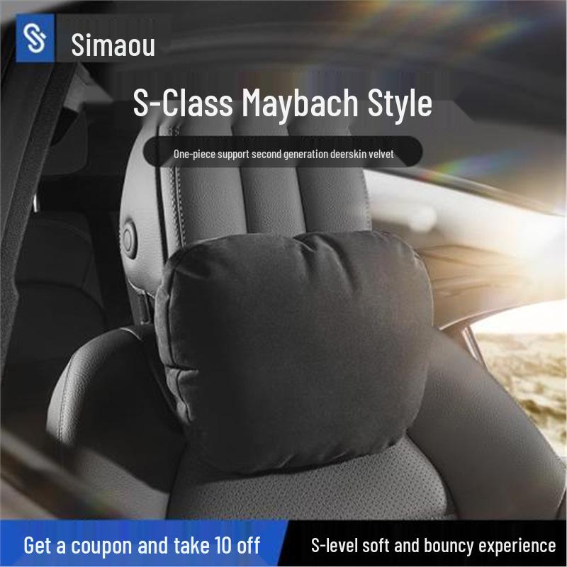 Mercedes-Benz S-Class Maybach Car Headrest Pillow for Neck and Spine Support