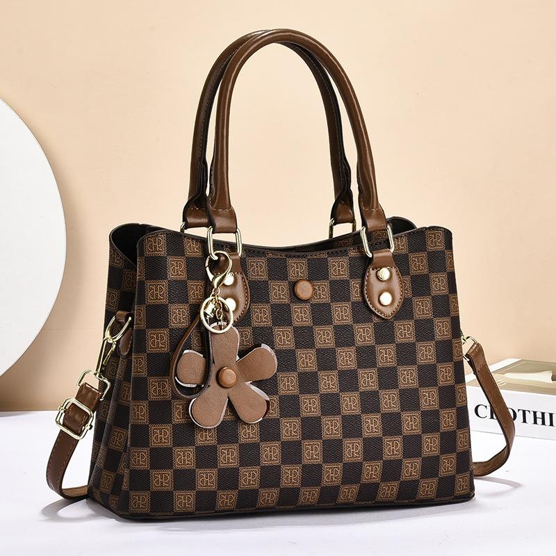 Umhängetasche Damen neue Frühjahrs- und Herbstkollektion große Kapazität modisch vielseitig Damen Mutter Handtasche Temperament Umhängetasche