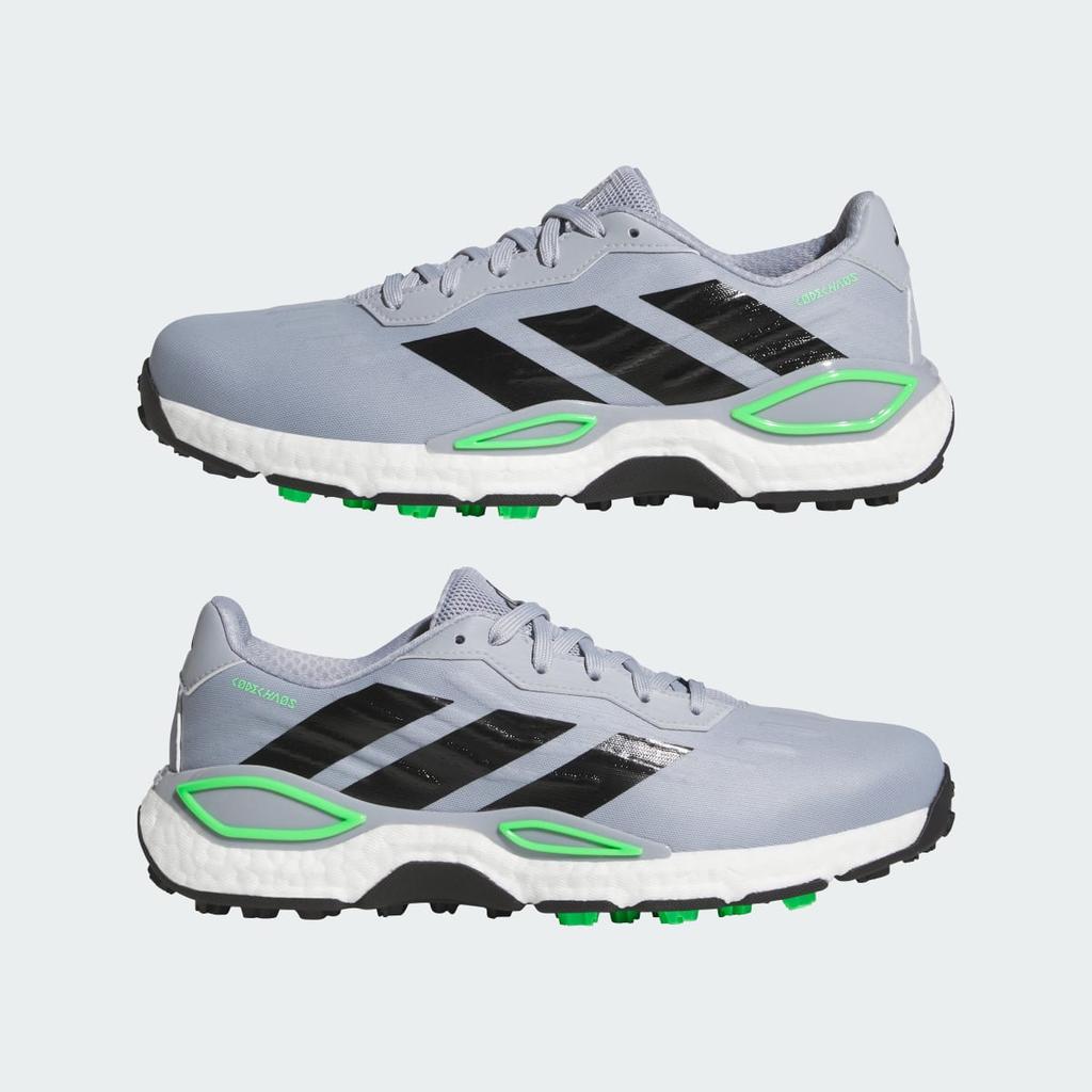 adidas CODECHAOS 27 SPIKELESS GOLF KI5736 Men's Performance Sports Shoes Halo Silver / Core Black / Screaming Green
