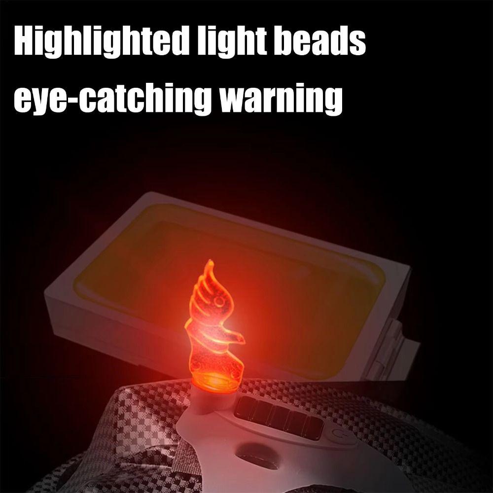 7 Gears Adjustment Bicycle Helmet Light Type-C Warning Helmet Light Daily Bike