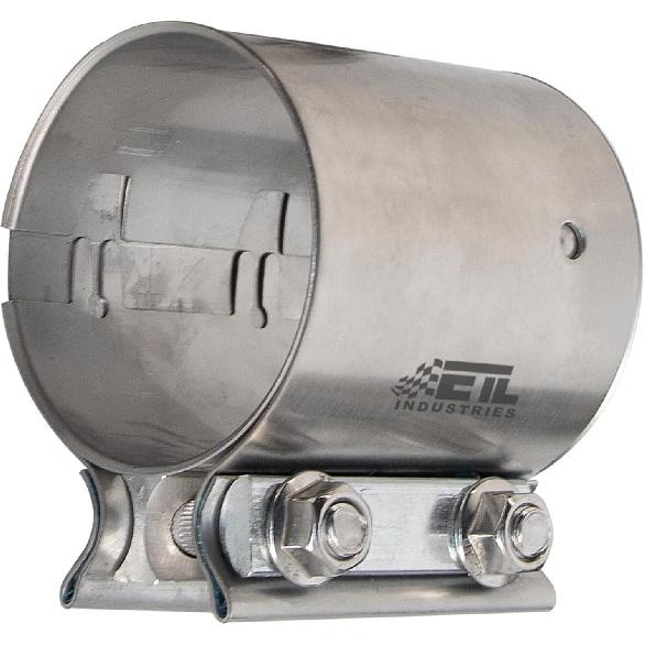 3 Inch Exhaust Clamp Butt Joint Band Clamp Sleeve Coupler 304 Stainless Steel