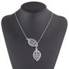 Retro Charm Bohemian Noble Hollow Leaves Pendant Earrings For Women Jewelry Accessories Crystal Earrings