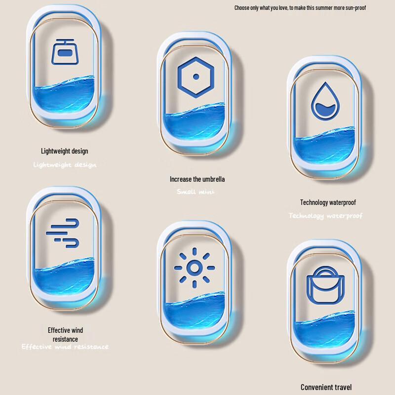 YUBAO Ultra-Compact Portable Capsule Umbrella